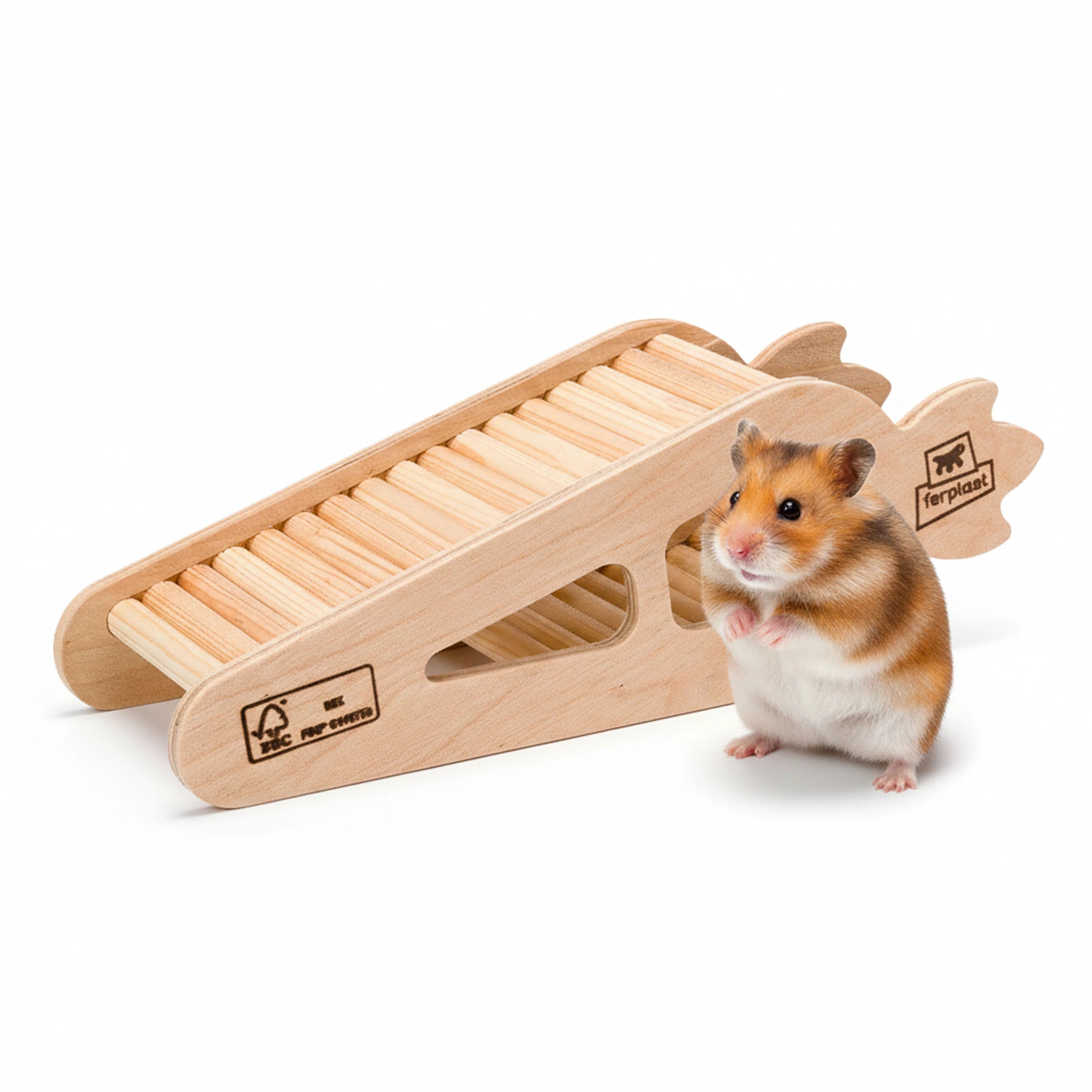 ARCADE CARROT Wooden hamster toy - Image 4