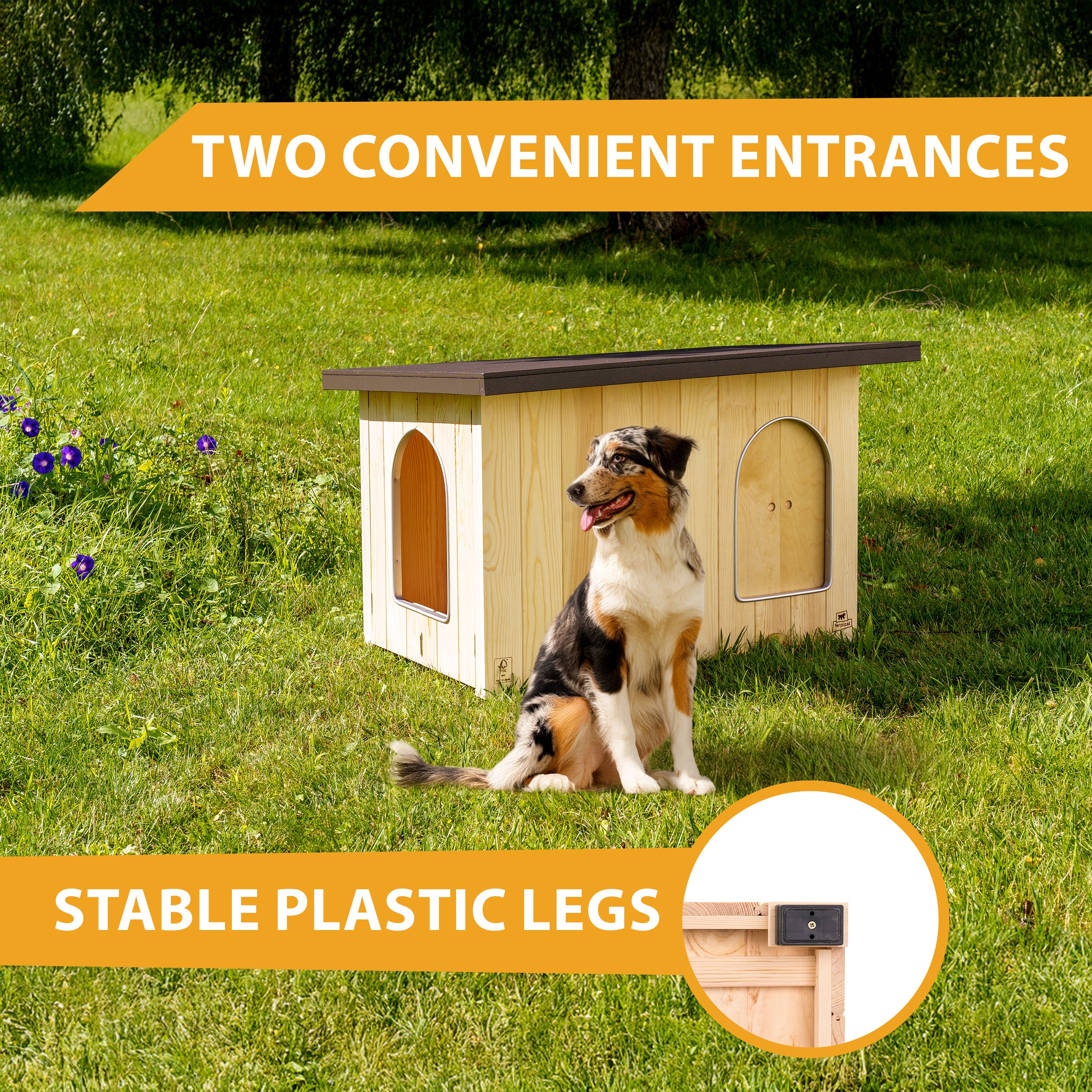 CLICKO wooden dog kennel - Image 13